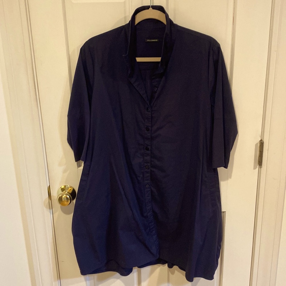 Stella Carakasi Tunic, Mixed media with POCKETS!